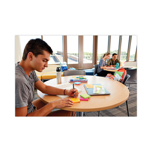 MMM6603SSUC - 3M - Pads in Energy Boost Collection Colors, Note Ruled, 4&quot; x 6&quot;, 90 Sheets/Pad, 3 Pads/Pack