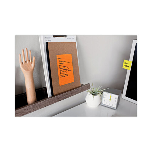 MMM6603SSUC - 3M - Pads in Energy Boost Collection Colors, Note Ruled, 4&quot; x 6&quot;, 90 Sheets/Pad, 3 Pads/Pack