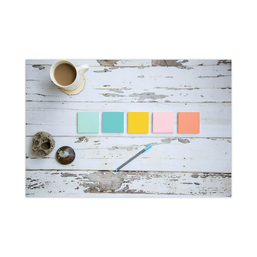 MMM6605PKAST - 3M - Original Pads in Beachside Cafe Collection Colors, Note Ruled, 4&quot; x 6&quot;, 100 Sheets/Pad, 5 Pads/Pack