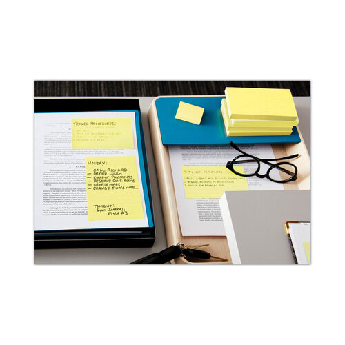 MMM6605PKAST - 3M - Original Pads in Beachside Cafe Collection Colors, Note Ruled, 4&quot; x 6&quot;, 100 Sheets/Pad, 5 Pads/Pack