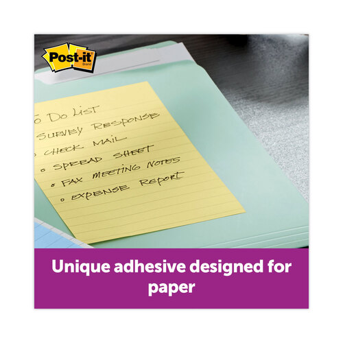 MMM6605SSCY - 3M - Pads in Canary Yellow, Note Ruled, 4&quot; x 6&quot;, 90 Sheets/Pad, 5 Pads/Pack