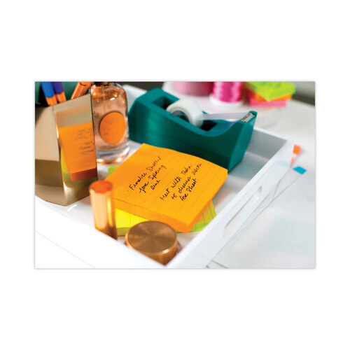 MMM6756SSUC - 3M - Pads in Energy Boost Collection Colors, Note Ruled, 4&quot; x 4&quot;, 90 Sheets/Pad, 6 Pads/Pack