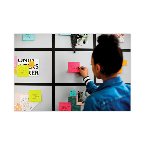 MMM6756SSUC - 3M - Pads in Energy Boost Collection Colors, Note Ruled, 4&quot; x 4&quot;, 90 Sheets/Pad, 6 Pads/Pack
