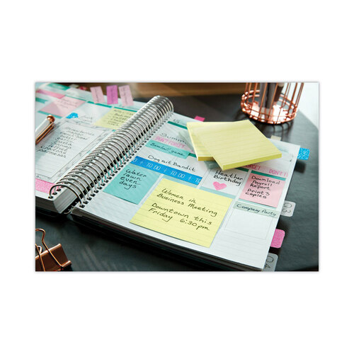 MMM675YL - 3M - Original Pads in Canary Yellow, Note Ruled, 4&quot; x 4&quot;, 300 Sheets/Pad