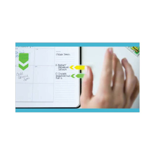 MMM680BG2 - 3M - Standard Page Flags in Dispenser, Bright Green, 100 Flags/Dispenser
