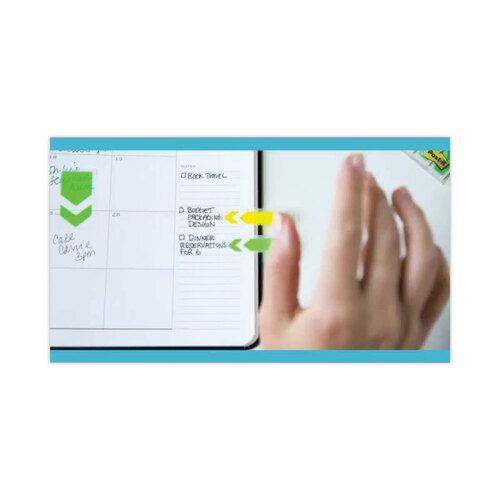 MMM680SH2 - 3M - Arrow Message 1&quot; Page Flags, &quot;Sign Here&quot;, Yellow, 50 Flags/Dispenser, 2 Dispensers/Pack