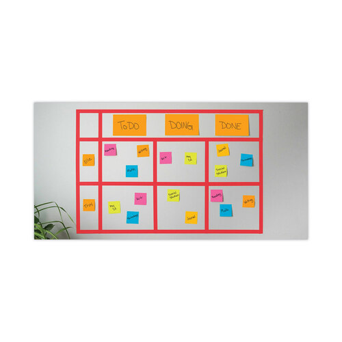 MMM6845SSP - 3M - Meeting Notes in Energy Boost Collection Colors, 8&quot; x 6&quot;, 45 Sheets/Pad, 4 Pads/Pack