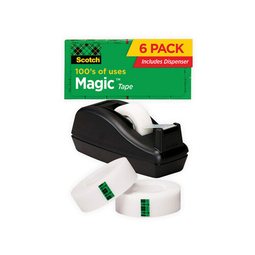 Scotch® Magic™ Tape Desktop Dispenser Value Pack - 3M 810C40BK PK - Betty  Mills