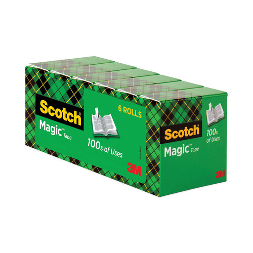 3M Scotch Magic Tape, 0.75 x 1000 - 6 pack