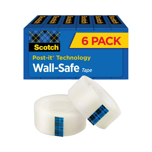 Scotch® Wall-Safe Tape - 3M MMM813S6 PK - Betty Mills