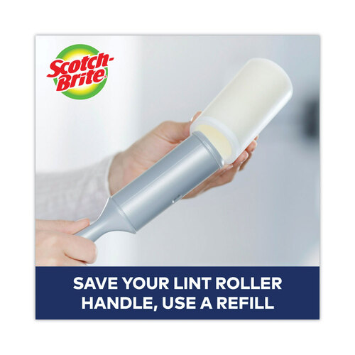 MMM830RS48 - 3M - Lint Roller, Extra Sticky, Heavy-Duty Handlle, 48 Sheets/Roll