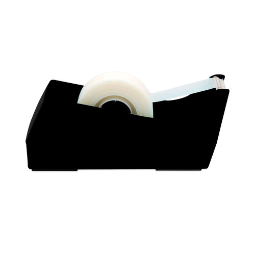 Scotch C38BK Desktop Tape Dispenser, 1-Inch Core, Weighted Non-Skid Base,  Black