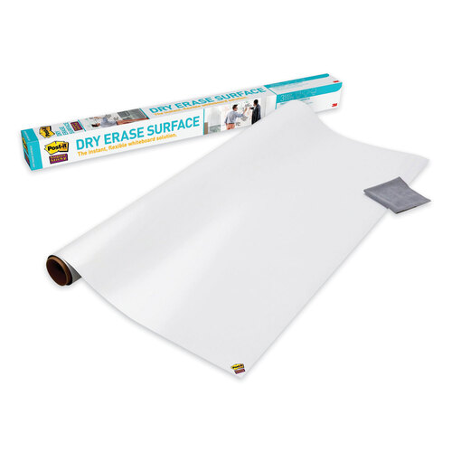 MMMDEF6X4 - 3M - Dry Erase Surface with Adhesive Backing, 72 x 48, White Surface