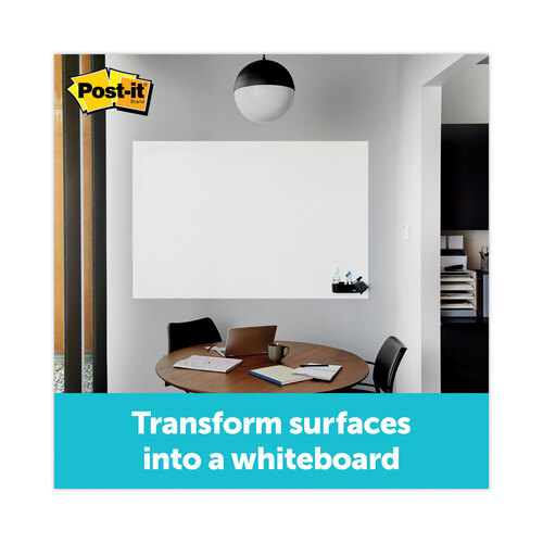 MMMDEF6X4 - 3M - Dry Erase Surface with Adhesive Backing, 72 x 48, White Surface