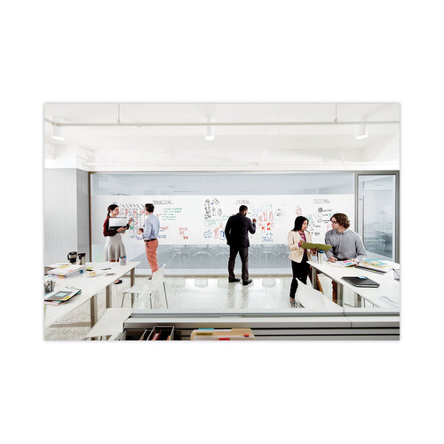 MMMDEF6X4 - 3M - Dry Erase Surface with Adhesive Backing, 72 x 48, White Surface