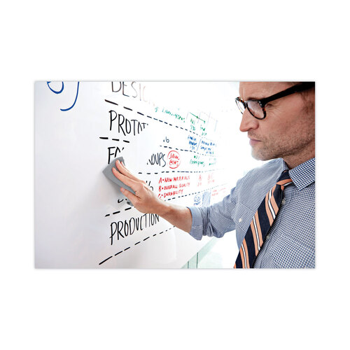 MMMDEF6X4 - 3M - Dry Erase Surface with Adhesive Backing, 72 x 48, White Surface