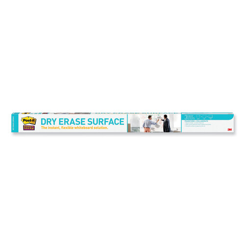 MMMDEF6X4 - 3M - Dry Erase Surface with Adhesive Backing, 72 x 48, White Surface