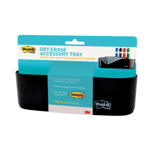 MMMDEFTRAY - 3M - Dry Erase Accessory Tray, 8.5 x 3 x 5.25, Black