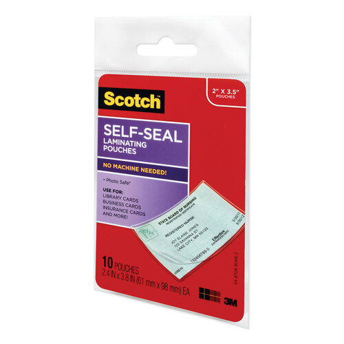 Scotch, Office, Scotch Self Seal Laminating Sheets