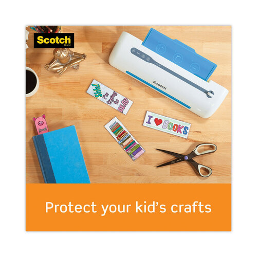 MMMLS851G - 3M - Self-Sealing Laminating Pouches, 9.5 mil, 3.88&quot; x 2.44&quot;, Gloss Clear, 25/Pack