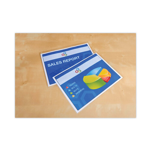 MMMLS8535G - 3M - Self-Sealing Laminating Pouches, 12.5 mil, 2.81&quot; x 4.5&quot;, Gloss Clear, 5/Pack