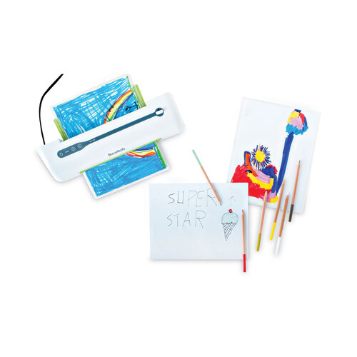 MMMLS8535G - 3M - Self-Sealing Laminating Pouches, 12.5 mil, 2.81&quot; x 4.5&quot;, Gloss Clear, 5/Pack