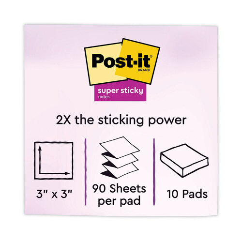 MMMR33010SSAU - 3M - Pop-up 3 x 3 Note Refill, 3&quot; x 3&quot;, Energy Boost Collection Colors, 90 Sheets/Pad, 10 Pads/Pack