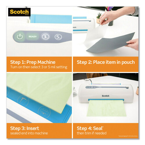 MMMTP385420 - 3M - Laminating Pouches, 3 mil, 9&quot; x 11.5&quot;, Gloss Clear, 20/Pack