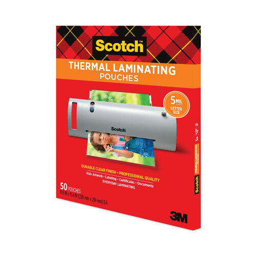 MMMTP585450 - 3M - Laminating Pouches, 5 mil, 9&quot; x 11.5&quot;, Gloss Clear, 50/Pack