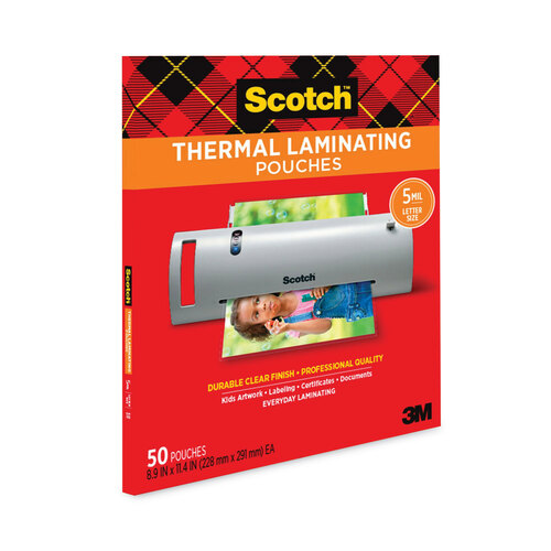 MMMTP585450 - 3M - Laminating Pouches, 5 mil, 9&quot; x 11.5&quot;, Gloss Clear, 50/Pack