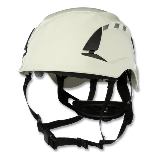 MMMX5001VANSI - 3M - SecureFit X5000 Series Safety Helmet, Vented, 6-Point Pressure Diffusion Ratchet Suspension, White
