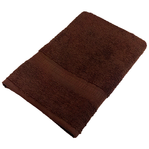 MNBBATH-BROWN - Monarch Brands - Monarch Brands TRUE Color 25 x 52 Ring Spun 10.5LB Bath Towel, 1 Dozen
