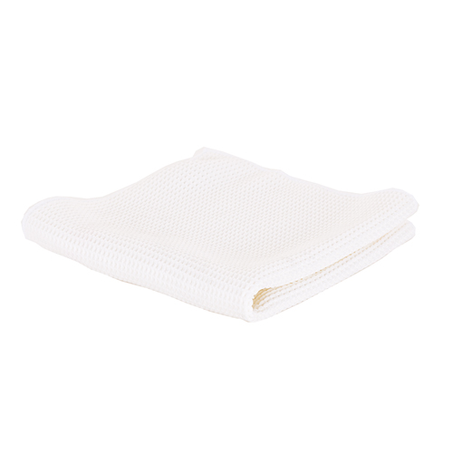 Monarch M915104W Waffle Microfiber Cloths - 16 x 16 - White 12 Pack, 1