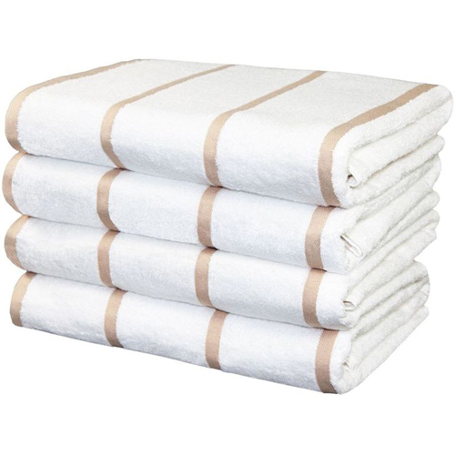 4 Pack of Cabana Beach Towels Extra Large 30x70 Soft Cotton Towel