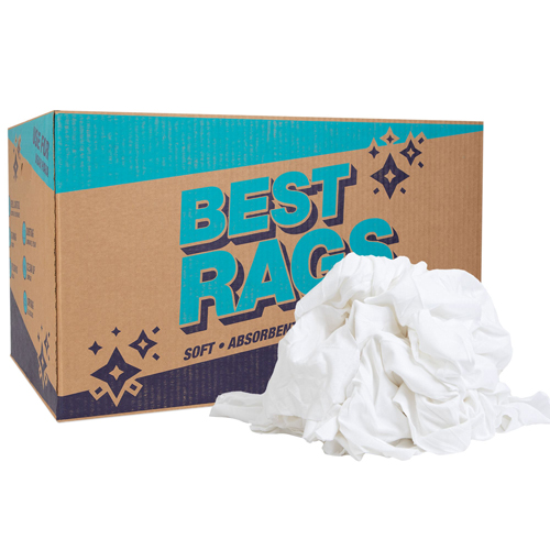 White Cotton T-Shirt Rags 25lbs