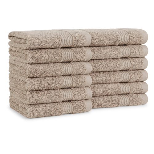 MNBWC-HH-1313-1.5-BGE - Monarch Brands - Host & Home Bath Towel Collection Washcloth, 13 x 13, Beige