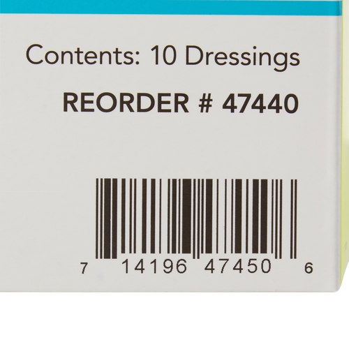 MON1003181EA - Dermarite - Dermarite Thin Silicone Foam Dressing ComfortFoam Border Lite 4 x 4&quot; Square Silicone Adhesive with Border Sterile, 1/EA