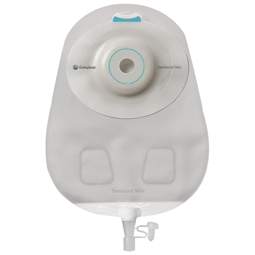 MON1004614BX - Coloplast - Urostomy Pouch SenSura&reg; Mio Convex One-Piece System 10-1/2 Inch Length, Maxi 1 Inch Stoma Drainable Convex Light, Pre-Cut