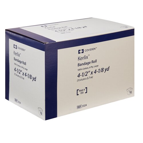 MON10057CS - Cardinal Health - Cardinal Health Conforming Dressing Kerlix&reg; Gauze 6-Ply 4 1/2 Inch X 4 1/10 Yard Roll, 12/CT 4CT/CS