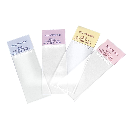 MON1008531CS - Erie Scientific - Erie Scientific Microscope Slide Colormark&trade; 25 X 75 X 1 mm White End, 1440/CS