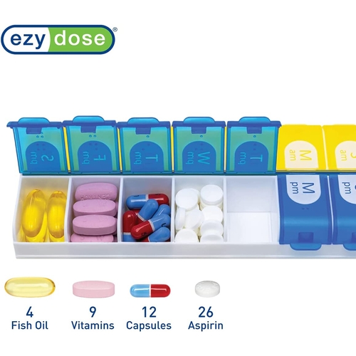 MON1010232EA - Apothecary Products - Pill Organizer EZY Dose&reg; X-Large 7 Day 2 Dose