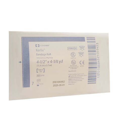 MON10173CS - Cardinal Health - Cardinal Health Conforming Dressing Kerlix Gauze 6-Ply 4 1/2" x 4 1/10 Yard Roll, 100 EA/CS