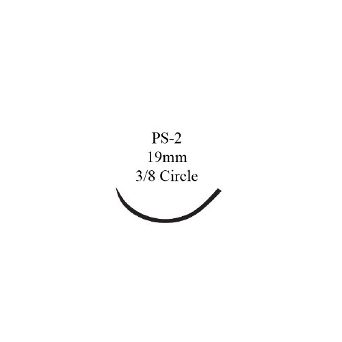 MON101738BX - J & J Healthcare Systems - Absorbable Suture with Needle Coated Vicryl&trade; Polyglactin 910 PS-2 3/8 Circle Precision Reverse Cutting Needle Size 5 - 0 Braided