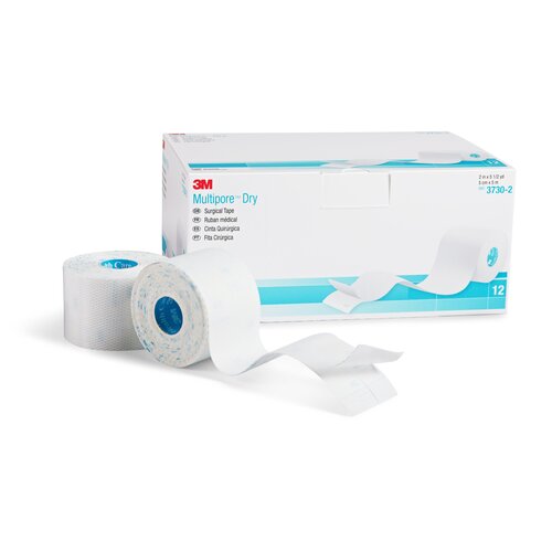 MON1019019CS - 3M - Dressing Retention Tape with Liner 3M Multipore Dry Water Resistant Pique 2 Inch X 5-1/2 Yard White NonSterile