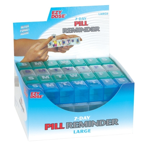 MON1020120KT - Apothecary Products - Pill Planner Display Weekly Large 7 Day, 12 EA/KT