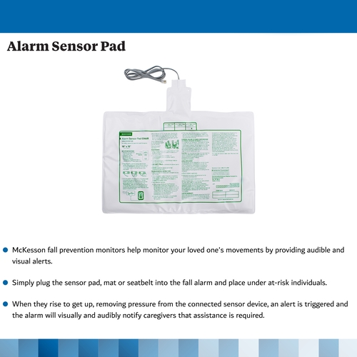 MON1020962CS - McKesson - McKesson Alarm Sensor Pad 10 x 15" (25 cm x 38 cm), 50 EA/CS