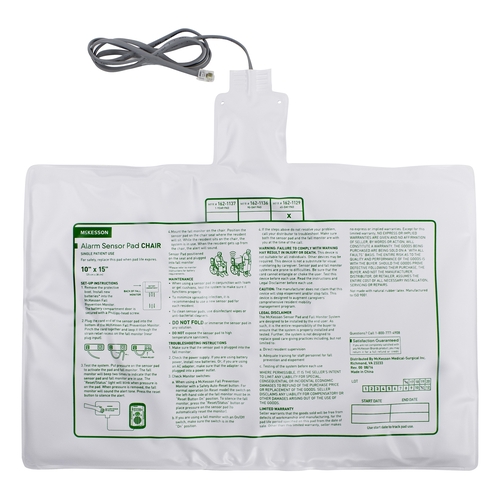 MON1020962CS - McKesson - McKesson Alarm Sensor Pad 10 x 15" (25 cm x 38 cm), 50 EA/CS
