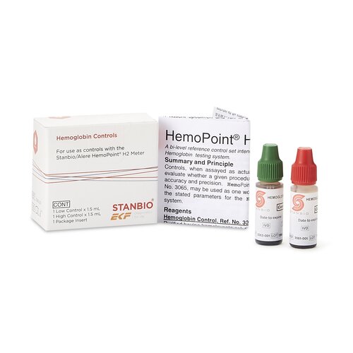 MON1027501BX - Stanbio Laboratory - Control Hemopoint&reg; H2 Hemoglobin High Level / Low Level 2 X 1.5 mL