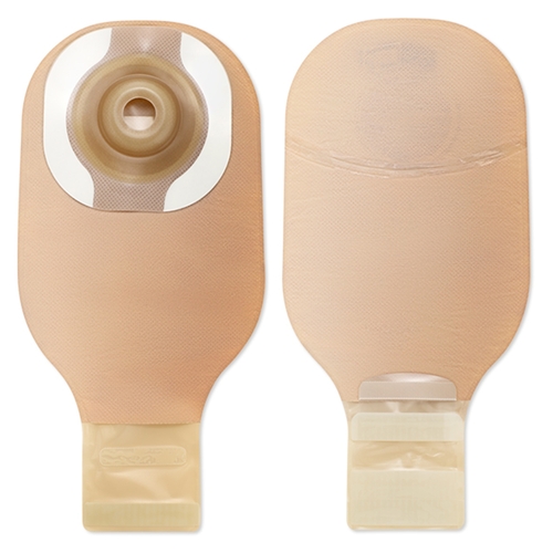 MON1027892BX - Hollister - Filtered Ostomy Pouch One-Piece System 12" Length 1-1/8" Stoma Drainable Soft Convex, Pre-Cut, 5/BX