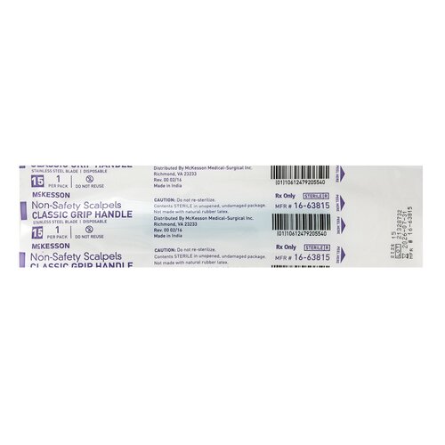 MON1029066BX - McKesson - McKesson Non-Safety Scalpel with Blade - Size 15